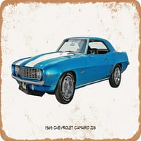 Metalni znak - Chevy Camaro Z ulje slika - Rusty Loot Metal znak 3