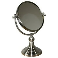 Homestock Industrial Edge 6,25 Prečnik rotirajuće make-up ogledalo, uvećanje, srebrna obrada