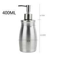 Xiuh sapun Dispenser nehrđajući čelik i nepropusnost za curenje Kupatilo 13.5oz 400ml srebro