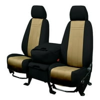 Caltrend Stražnji split stražnji i čvrsti jastuk Neosupreme Seat Seat za 2005 - Toyota Corolla - TY383-06NN Beige umetak sa crnom oblogom