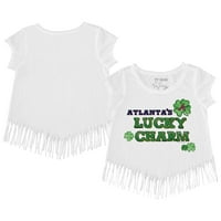 Djevojke Mladića Tiny Turpap Bijela Atlanta hrabri majicu Lucky Charm Fringe