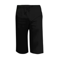 Clearsance YoHome Muške kratke hlače na otvorenom modni sportovi Ležerne košarkaške kratke hlače Pokretanje treninga Crni XXL