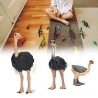 Simulacija šumskih životinjskih modela umjetna noja igračka rano obrazovne igračke za učenje nojske