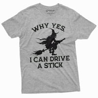 Witch smiješno mogu voziti ručni priručnik za majicu za majicu za auto kocke majice Broomstick Halloween