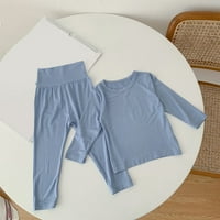 Bjutir Dvije odijelo za djevojčice Majica dugih rukava s dugim rukavima TOP pantalone Kućna odjeća tijesna