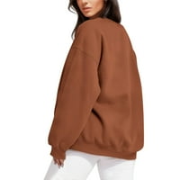 Youmylove ženske modne dukseve prevelike duksere za žene s dugim rukavima Crewneck casual pulover vrhunska u trendandi
