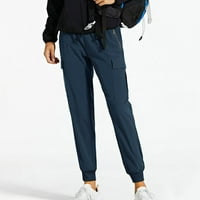 Durtebeua ženske dukseve ženske pantalone casual plus veličine tamnoplave boje