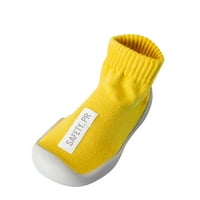 Čarape za kompresiju za žensko čišćenje dječaka Dječak Crtani topli kat čarape gumene jedino cipele protiv klizanja Prvi šetač