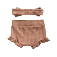 Dojenčad za bebe Cvjetočeči pelena pokriva visoke struk elastične kratke hlače od pune boje rubne rublje