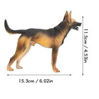 Realistična figurica za pse njemački ovčar Slika Velika plastična kopriva model modela Životni statuu