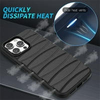 Tanka futrola za iPhone Pro CASE otporni na prohladni otvor Snaga za stražnju pokrov moćna toplinska