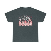 Obiteljskop LLC Slatka ružičasta GNOME majica za valentinu, poklon za valentin za nju, ružičastu košulju