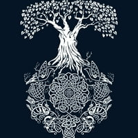 Yggdrasil stablo života Muška mornarica Plava grafički tenk TOP - Dizajn od strane ljudi L