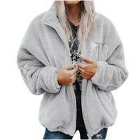 Ženski kardigan ugodan dugi rukav labav Ležerne prilike, novi modni kaputi Grey S-6XL