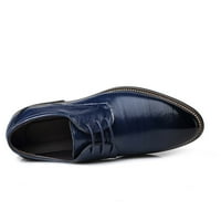 Cipele klasične stil za muškarce kliznu na PU kožnu gumu jedini blok na radu, plavi
