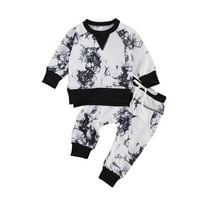 Dvodijelno odijelo za djecu za bebe, dugi rukav na dugim rukavima + elastične hlače za proljeće i jesen