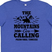 Inktastični golubov Forge Tennessee Planine zovu mlade majicu
