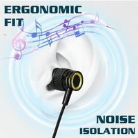 Urban R ožičene slušalice u ušima sa MIC-om za Philips s sa kablom bez zapetljanja, zvukom izolacijskih slušalica, dubokim basom, u ušima za silikonske savjete