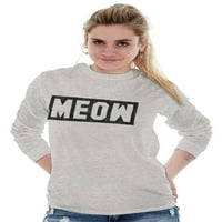 Crazy Cat Lady Miow Kittycat Lover Ženski majica s dugim rukavima Brisco Brends 3x