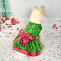 Božićni ukrasi odjeća za kućne ljubimce Božićna haljina dvoslojni luk božićno stablo snježne pahuljice