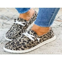Tenmi Žene Platnene Loaferi - Anti klizanje ženske casual cipele čipke UP hodanje tenisice veličine 4,5-10,5
