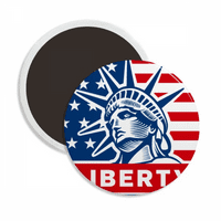 Amerika zastava sa libertnim statuama uzorka okrugla cerac frižider magnet zadržavajući ukras