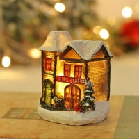 Sintetička smola snježna kuća ukrasi sa svijetlim finim izradom stil izvrsnog 3,1x2.4x2 2