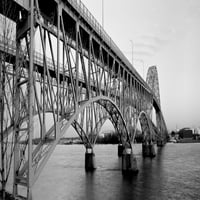Most preko rijeke, most Južna Grand Island, Rijeka Niagara, Grand Island, Erie County, New York Država,