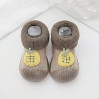 Baby Cipele za bebe Kućni papuče crtani tople kuće papuče za obložene zimske zatvorene cipele bučne