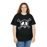 Pirate lobanje i kosti skiciranje ujedine grafičke majice
