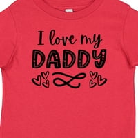 Inktastic volim svog oca sa srcima poklon dječje majice ili djevojčice