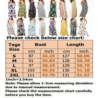 WRCNOTE Dame Hawaiian Summer Sandress Kaftan prut Print dugačak haljina Više Vrke Maxi haljine
