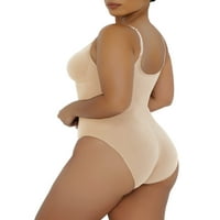 Skulpran bodysuit za žene Tummy Control Beamwless Oblijedno reprezentacija za tijelo TOP TOP beige-2xl