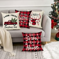 Božićni jastuk pokriva crtani snjegović Santa jeleni plaćeni jastučni jastuk za bacanje slatkih jastuka za kauč kućni dekor