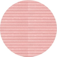 Ahgly Company u zatvorenom okruglom uzorkovima Pastel Crvena ružičasta prostirke, 7 'okrugla