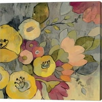 Metaverse Silvia Vassileva 'Yellow Floral Duo I' Canvas Art