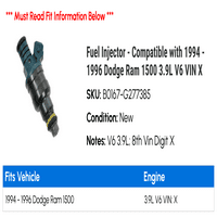 Injektor za gorivo - kompatibilan sa - Dodge Ram 3.9L V VIN 1995