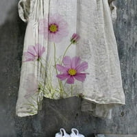 Owordtank casual haljine za žene Trendy Clearance pod cvjetnim vintage rukavom plus rudnička haljina