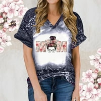 Mama majica ženske košulje s kratkim majicama majke dnevne poklone modna tie-boja Ispis Grafički teženi