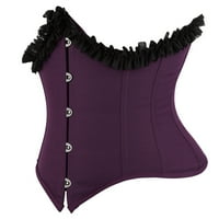 ylioge renesand corset, bandeau vrhovi za žene Halloween modni srednjovjekovni gotički čipka up bez