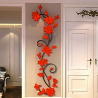 Promocije 3D cvjetna zidna naljepnica umjetnina mural domaće dekor vaze Odvojiva spavaća soba za dnevnu