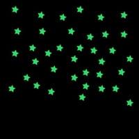 Dječji parlatni fluorescentni sjaj u zidnim naljepnicama tamne zvijezde