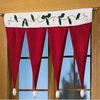 Vrata zavjesa prozora Drape ploča za čišćenje Božićna zavjesa ukrasna kuća + kao što je prikazano