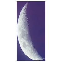 5. aprila, - depilacija Mjesec kao što se vidi iz Australije i viđen u večernjim sumračnim nebom među
