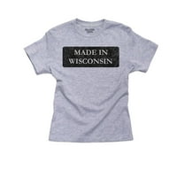 HIP proizveden u Wisconsin State Pride Boy's Pamučno mladeni majica