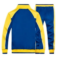 Hinvhai Jesen i zima Nova casual labava boja koja odgovara muškim konopljima sportsko odijelo na klirensu