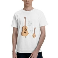 Uke Ja sam tvoj majica tvoja otac ukulele gitara Muški osnovni majica kratkih rukava bijela mala