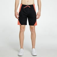 Muška vježba hlače Sportski patchwork tiskani prozračni mrežica za slobodno vrijeme fitness opruga opuštena