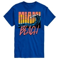 Plaža Miami - grafička majica s kratkim rukavima