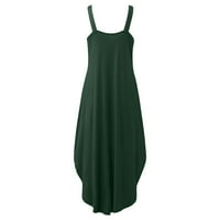 Ženske haljine Ženska ljetna casual haljina sa rukavima bez rukava s ramena Split Maxi dugačka haljina